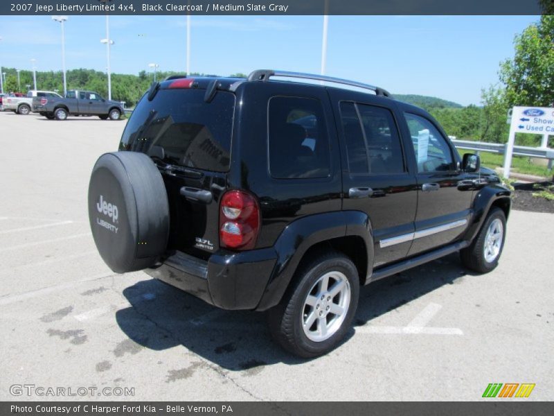 Black Clearcoat / Medium Slate Gray 2007 Jeep Liberty Limited 4x4