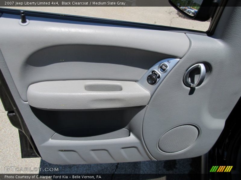 Black Clearcoat / Medium Slate Gray 2007 Jeep Liberty Limited 4x4