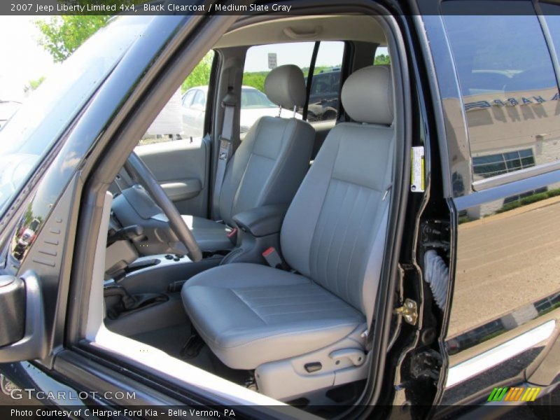 Black Clearcoat / Medium Slate Gray 2007 Jeep Liberty Limited 4x4