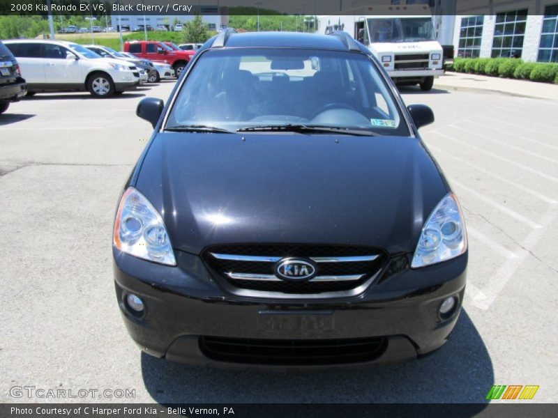 Black Cherry / Gray 2008 Kia Rondo EX V6