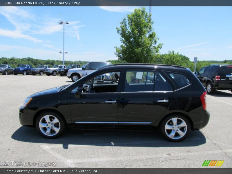 Black Cherry / Gray 2008 Kia Rondo EX V6