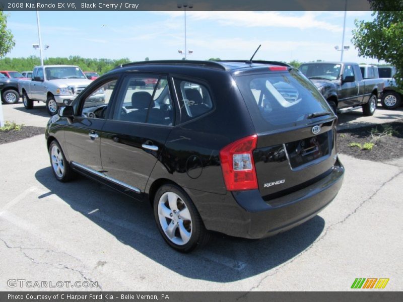 Black Cherry / Gray 2008 Kia Rondo EX V6