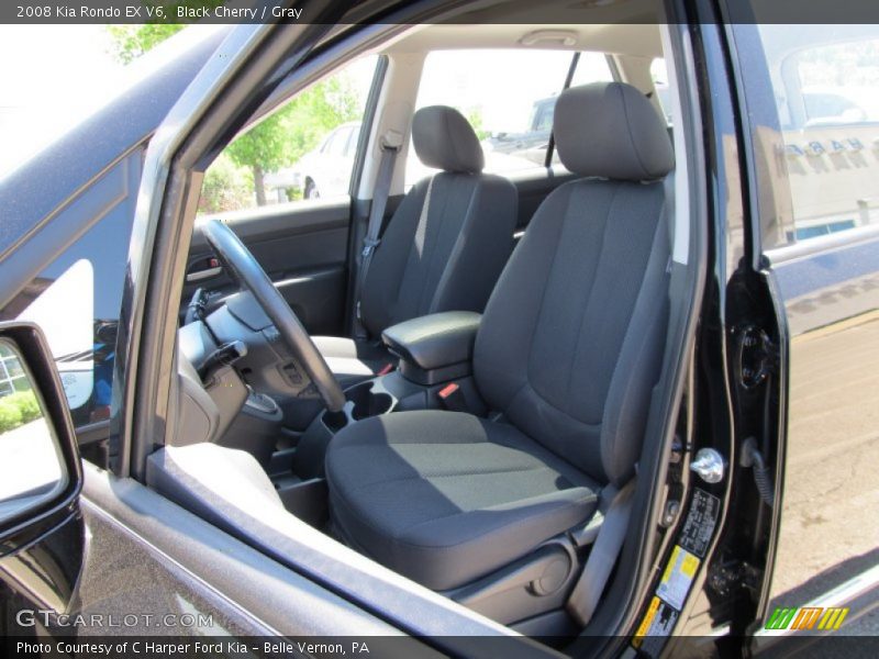 Black Cherry / Gray 2008 Kia Rondo EX V6