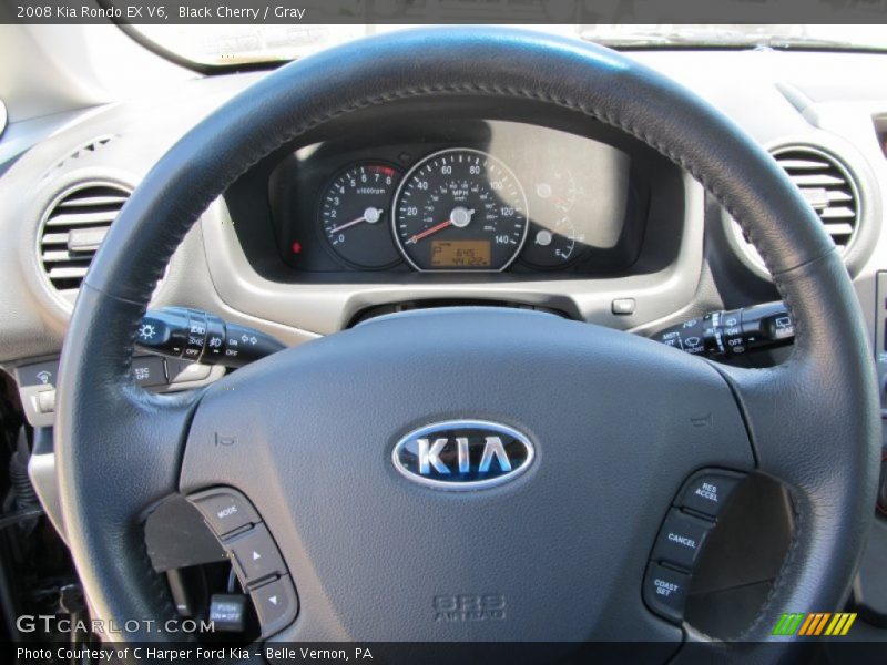 Black Cherry / Gray 2008 Kia Rondo EX V6
