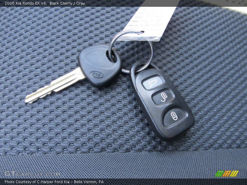 Black Cherry / Gray 2008 Kia Rondo EX V6