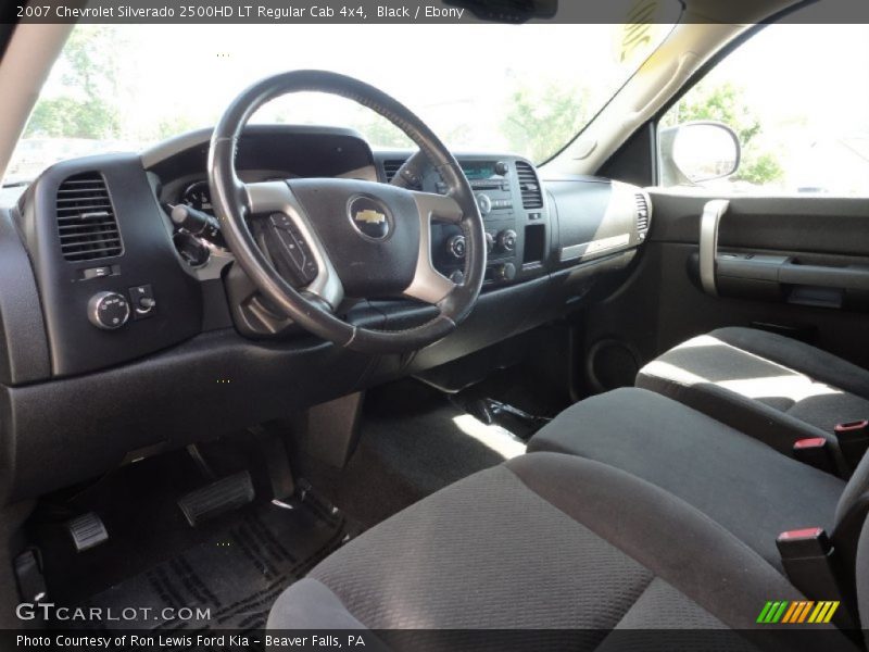 Ebony Interior - 2007 Silverado 2500HD LT Regular Cab 4x4 