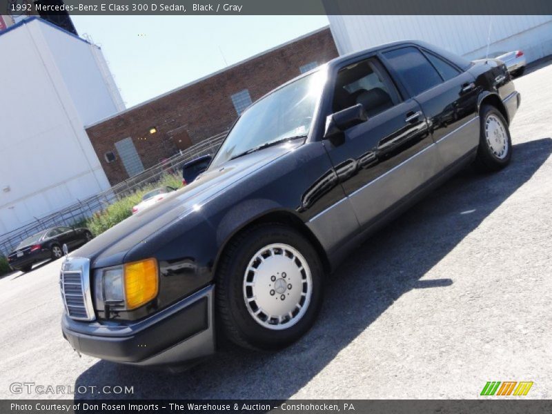 Black / Gray 1992 Mercedes-Benz E Class 300 D Sedan