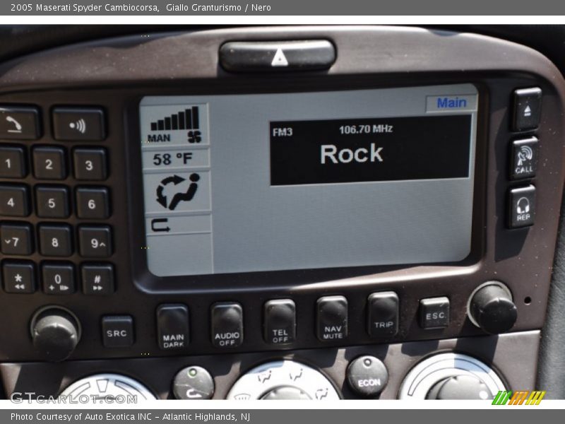 Giallo Granturismo / Nero 2005 Maserati Spyder Cambiocorsa