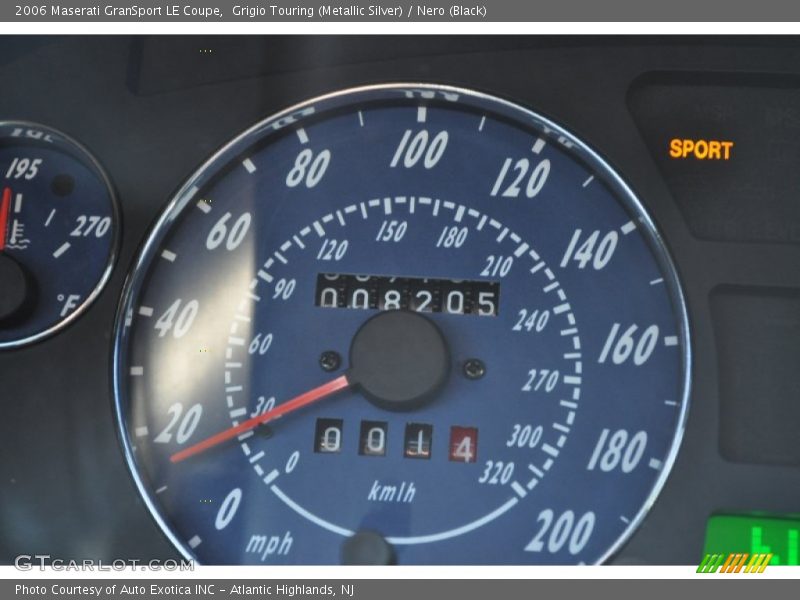 Grigio Touring (Metallic Silver) / Nero (Black) 2006 Maserati GranSport LE Coupe