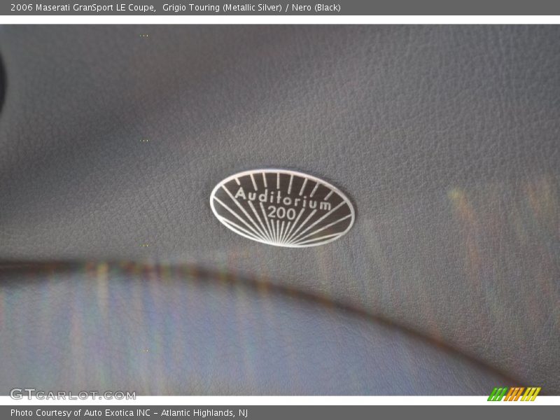 Grigio Touring (Metallic Silver) / Nero (Black) 2006 Maserati GranSport LE Coupe