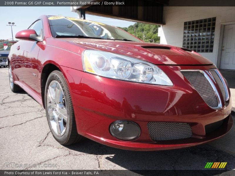 Performance Red Metallic / Ebony Black 2008 Pontiac G6 GXP Coupe
