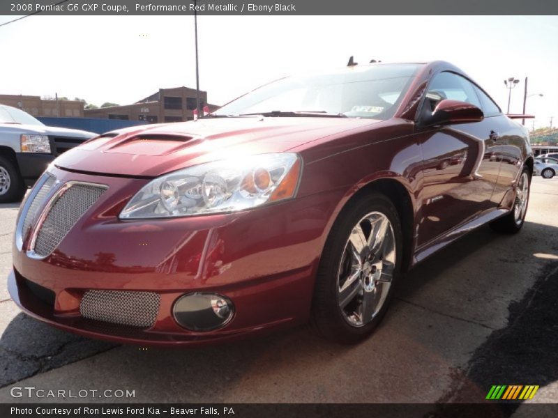 Performance Red Metallic / Ebony Black 2008 Pontiac G6 GXP Coupe