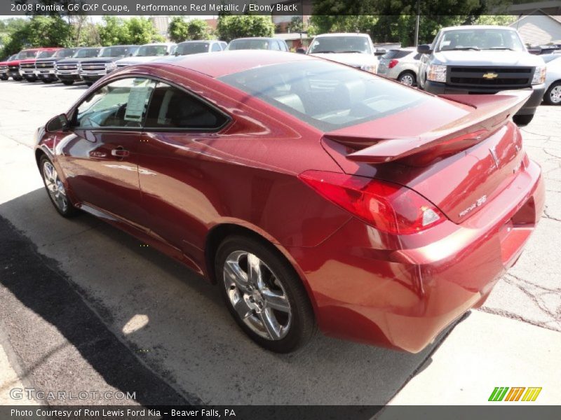 Performance Red Metallic / Ebony Black 2008 Pontiac G6 GXP Coupe