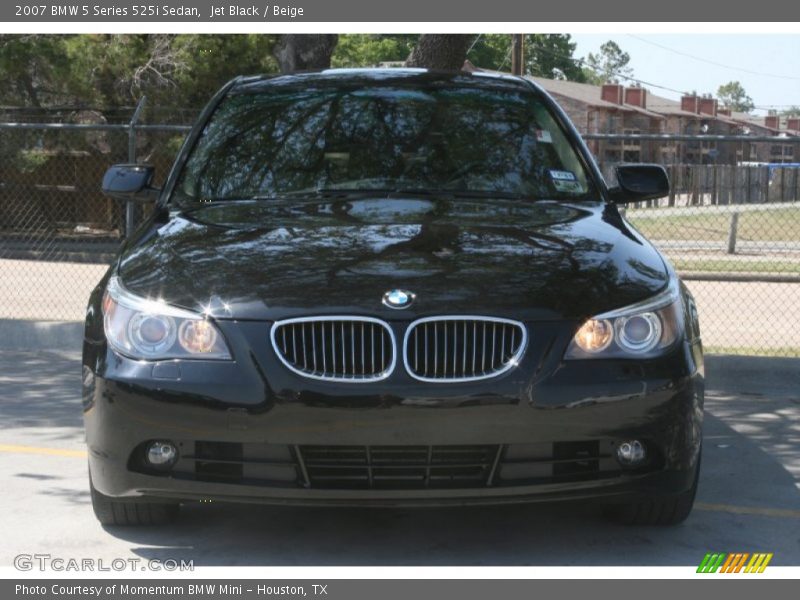 Jet Black / Beige 2007 BMW 5 Series 525i Sedan