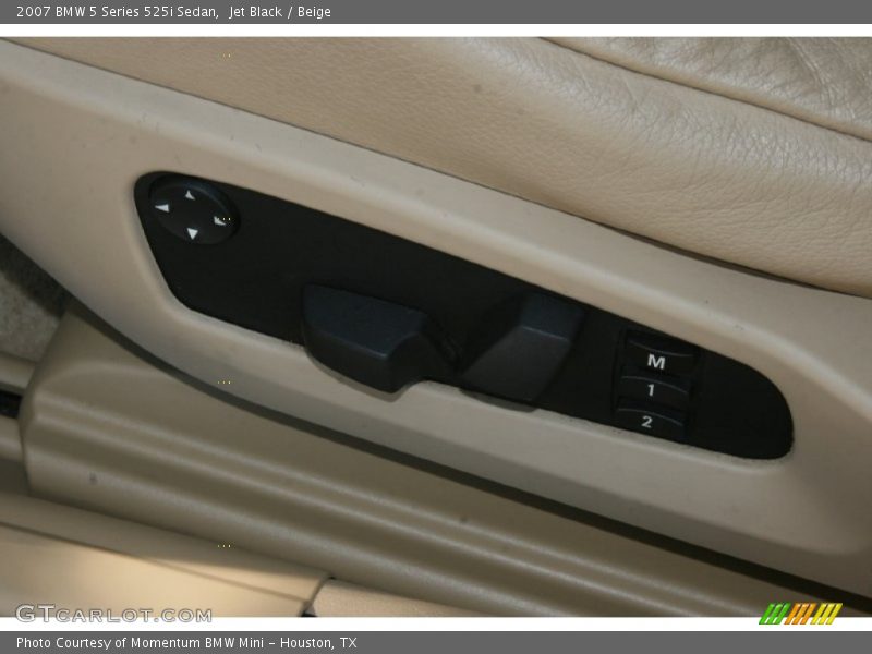Jet Black / Beige 2007 BMW 5 Series 525i Sedan