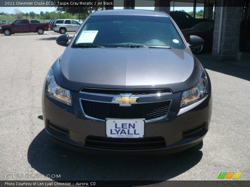Taupe Gray Metallic / Jet Black 2011 Chevrolet Cruze ECO