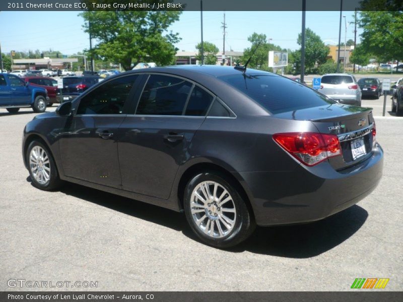 Taupe Gray Metallic / Jet Black 2011 Chevrolet Cruze ECO