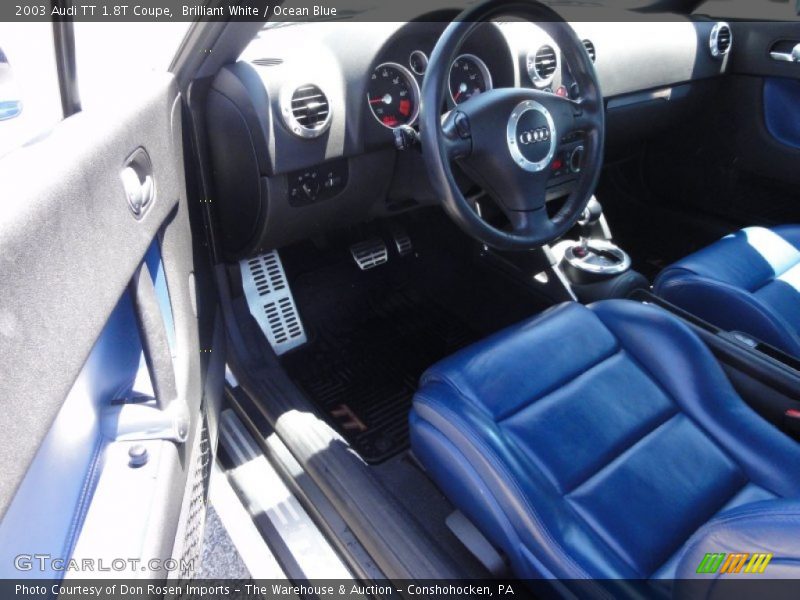  2003 TT 1.8T Coupe Ocean Blue Interior