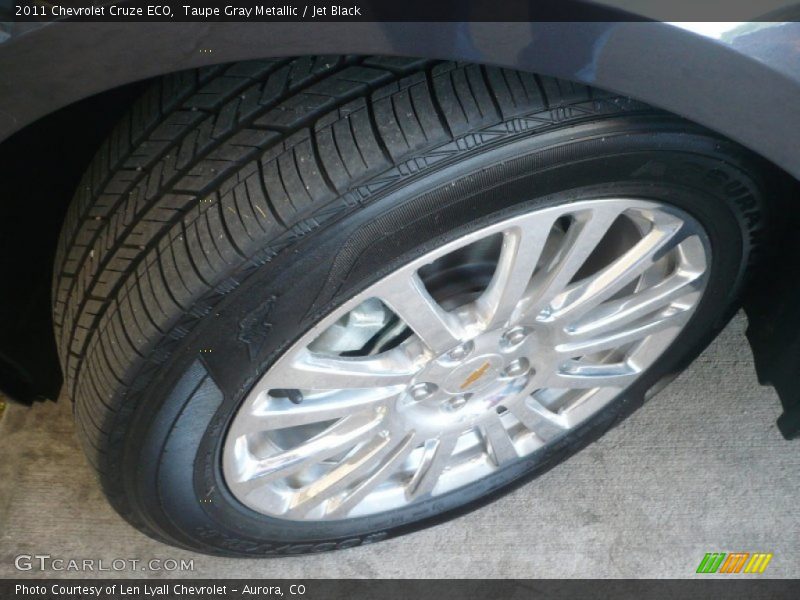 Taupe Gray Metallic / Jet Black 2011 Chevrolet Cruze ECO