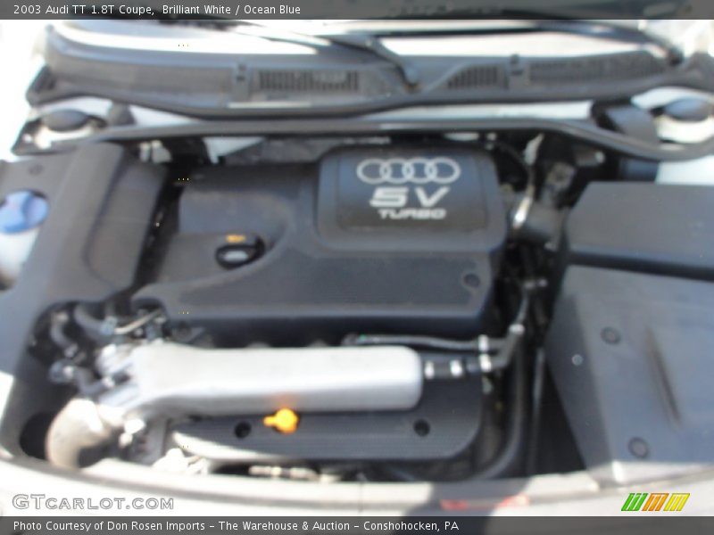 Brilliant White / Ocean Blue 2003 Audi TT 1.8T Coupe