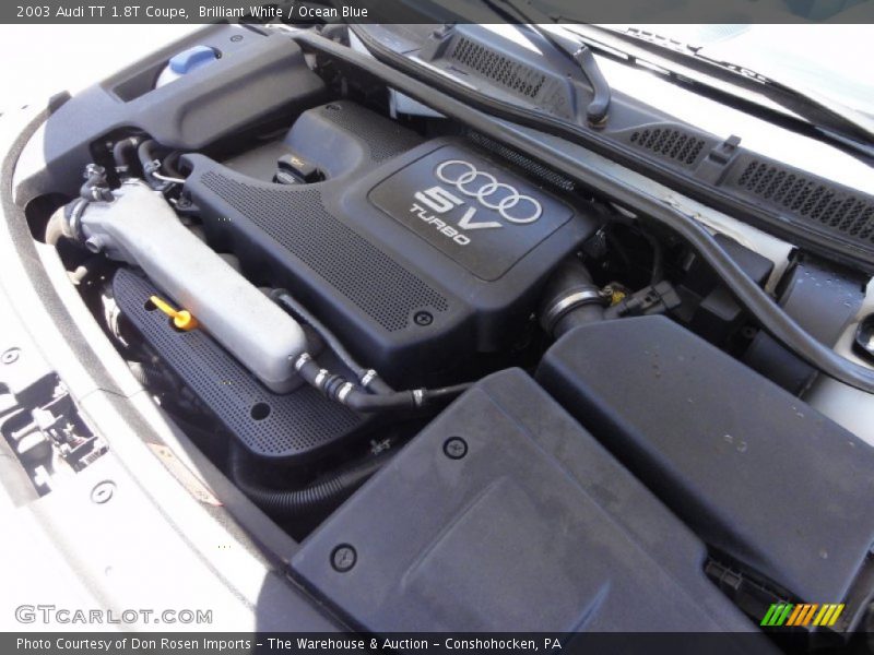  2003 TT 1.8T Coupe Engine - 1.8 Liter Turbocharged DOHC 20-Valve 4 Cylinder