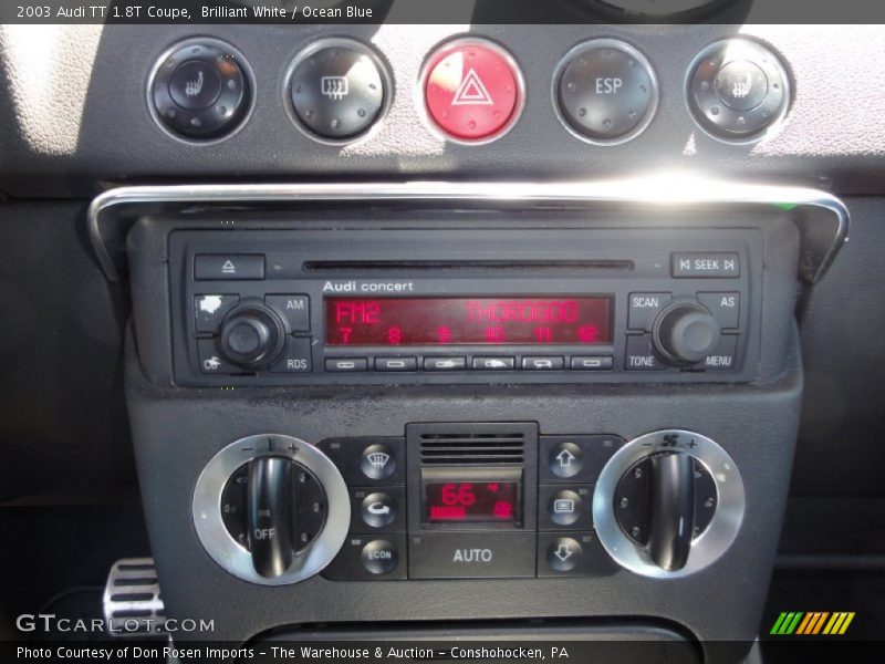 Controls of 2003 TT 1.8T Coupe