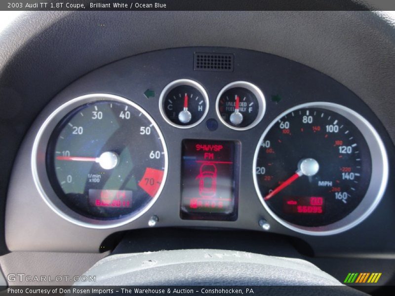  2003 TT 1.8T Coupe 1.8T Coupe Gauges