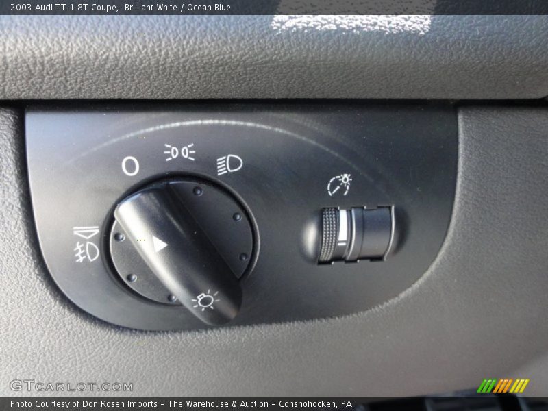 Controls of 2003 TT 1.8T Coupe
