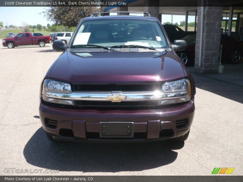 Dark Cherry Metallic / Light Gray 2008 Chevrolet TrailBlazer LS 4x4