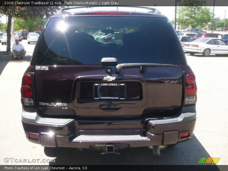 Dark Cherry Metallic / Light Gray 2008 Chevrolet TrailBlazer LS 4x4