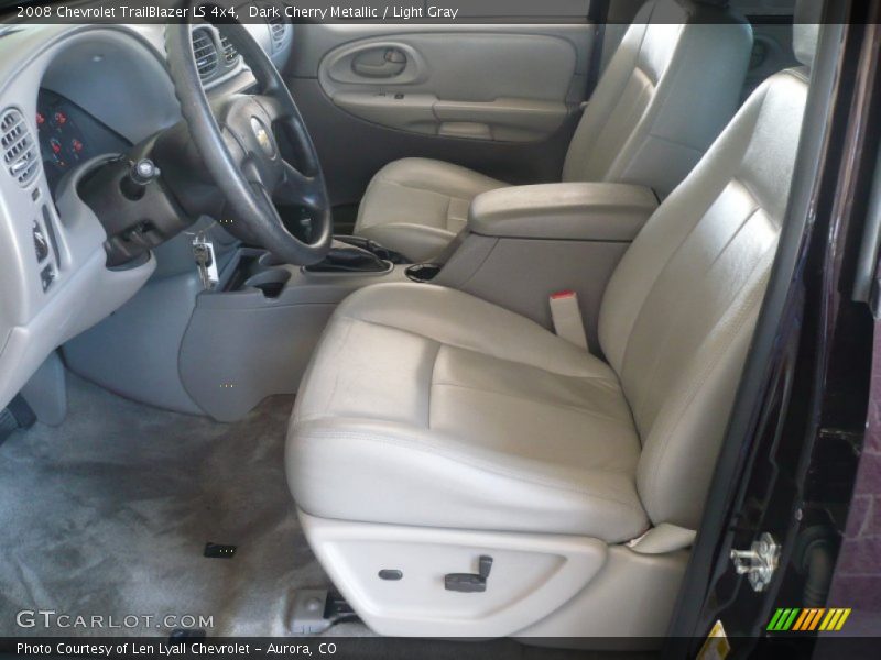 Dark Cherry Metallic / Light Gray 2008 Chevrolet TrailBlazer LS 4x4