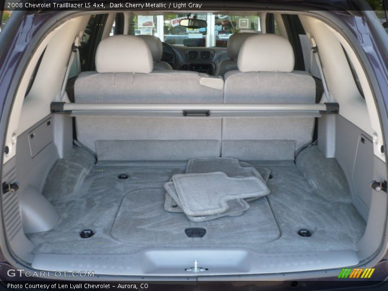 Dark Cherry Metallic / Light Gray 2008 Chevrolet TrailBlazer LS 4x4