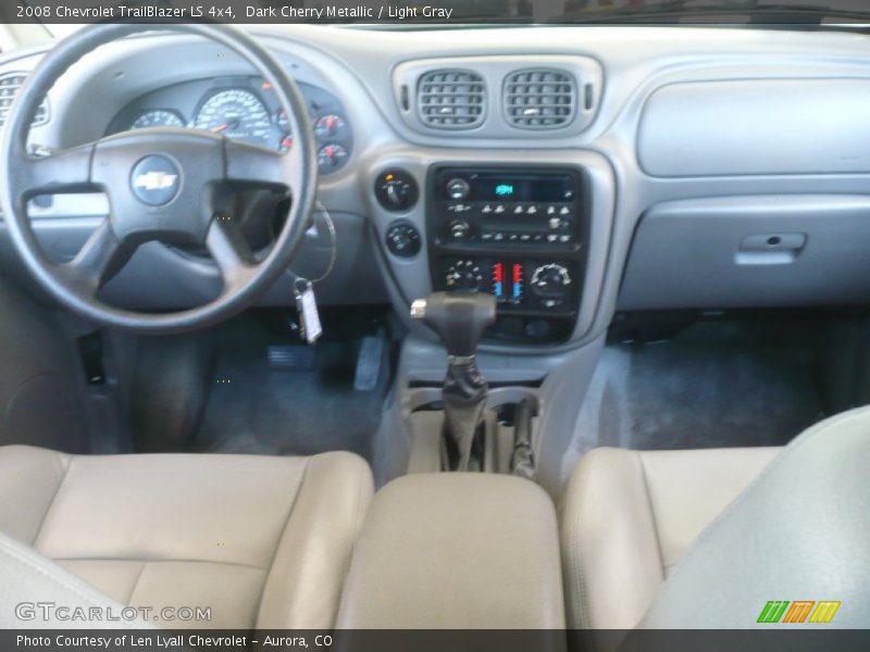 Dark Cherry Metallic / Light Gray 2008 Chevrolet TrailBlazer LS 4x4