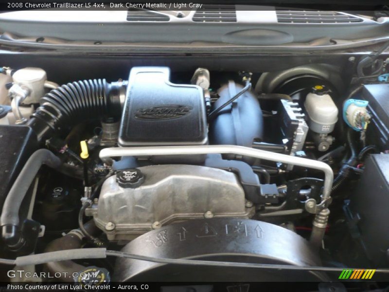 Dark Cherry Metallic / Light Gray 2008 Chevrolet TrailBlazer LS 4x4