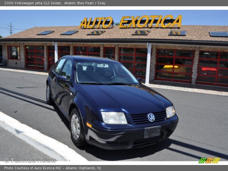 Atlantic Blue Pearl / Gray 2000 Volkswagen Jetta GLS Sedan