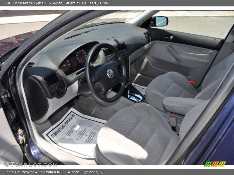 Atlantic Blue Pearl / Gray 2000 Volkswagen Jetta GLS Sedan