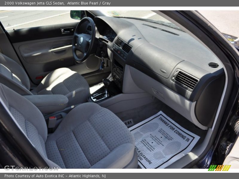 Atlantic Blue Pearl / Gray 2000 Volkswagen Jetta GLS Sedan