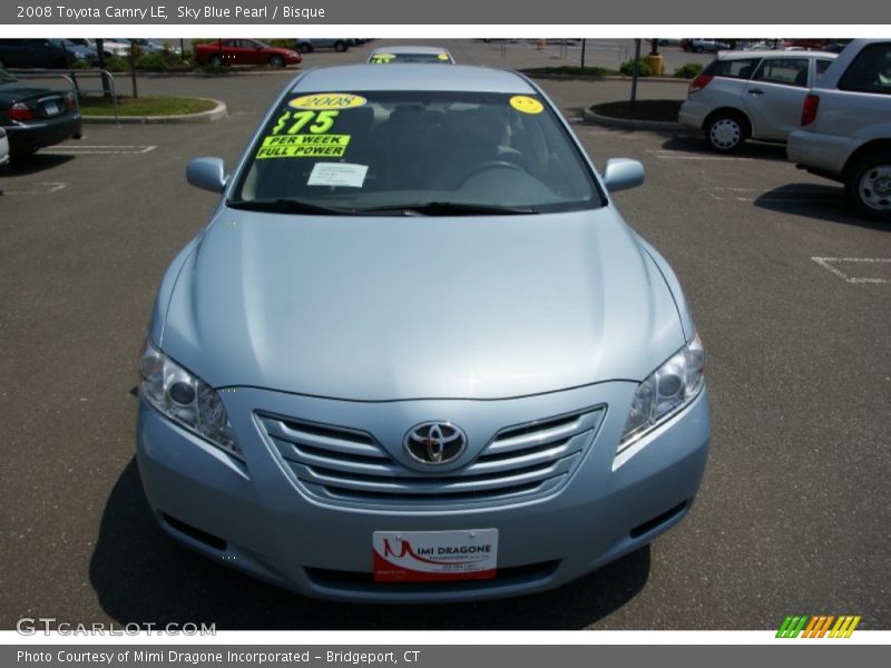 Sky Blue Pearl / Bisque 2008 Toyota Camry LE