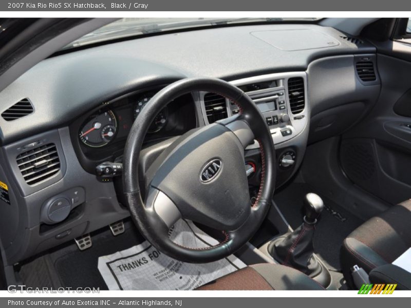 Black / Gray 2007 Kia Rio Rio5 SX Hatchback