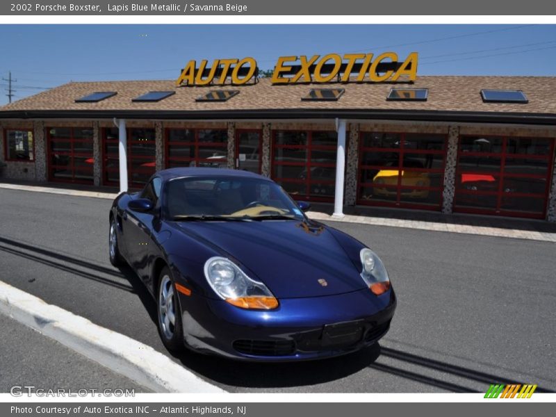 Lapis Blue Metallic / Savanna Beige 2002 Porsche Boxster