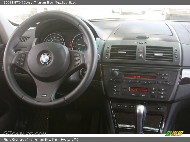 Titanium Silver Metallic / Black 2008 BMW X3 3.0si