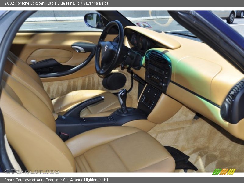 Lapis Blue Metallic / Savanna Beige 2002 Porsche Boxster