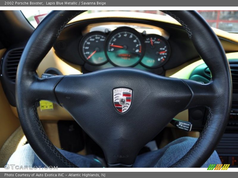 Lapis Blue Metallic / Savanna Beige 2002 Porsche Boxster