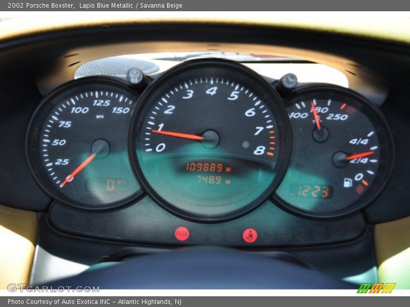Lapis Blue Metallic / Savanna Beige 2002 Porsche Boxster