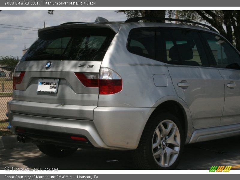 Titanium Silver Metallic / Black 2008 BMW X3 3.0si