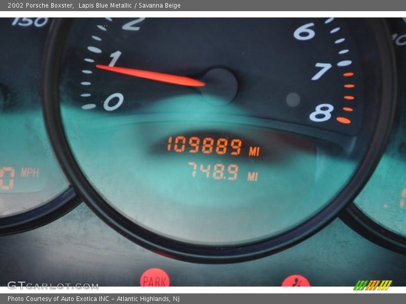 Lapis Blue Metallic / Savanna Beige 2002 Porsche Boxster
