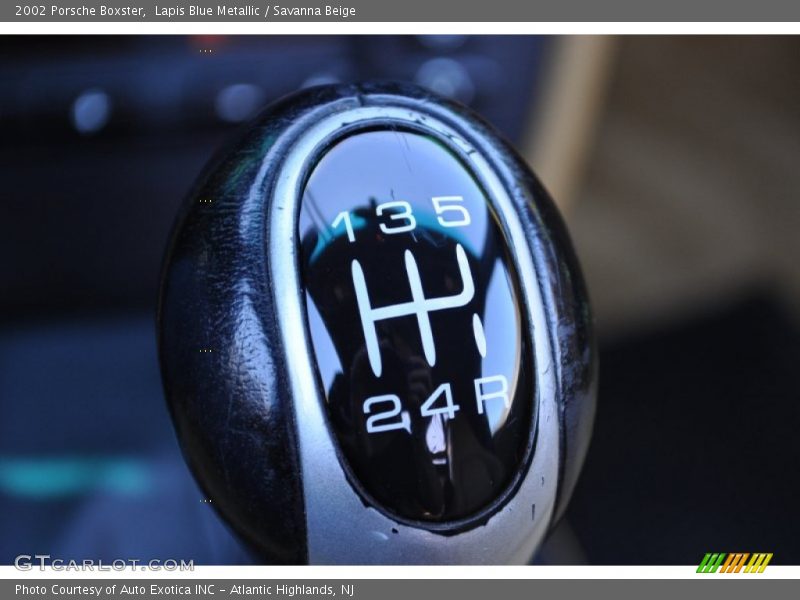 Lapis Blue Metallic / Savanna Beige 2002 Porsche Boxster