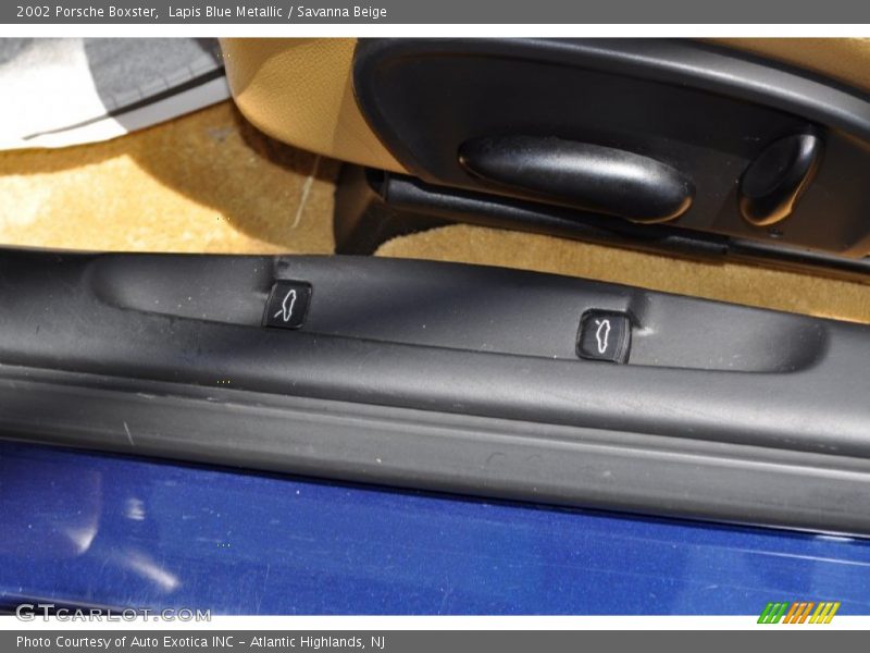 Lapis Blue Metallic / Savanna Beige 2002 Porsche Boxster