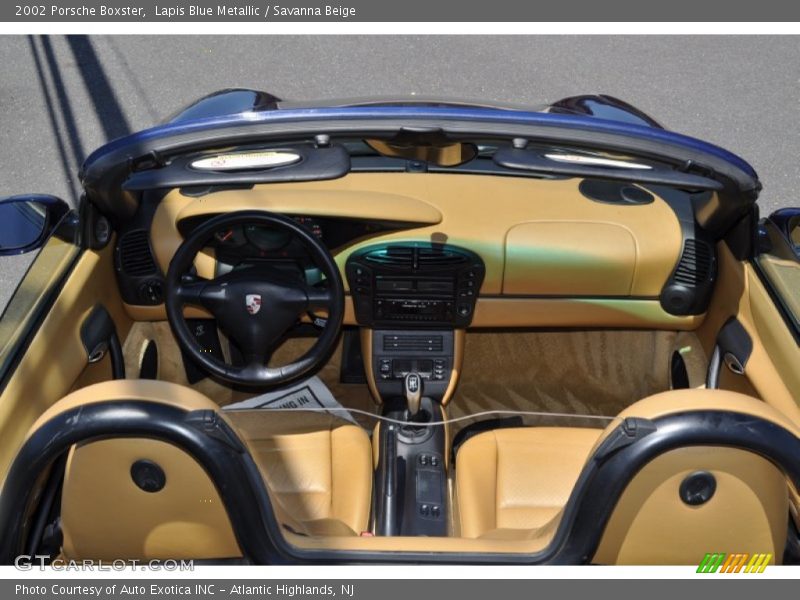 Lapis Blue Metallic / Savanna Beige 2002 Porsche Boxster