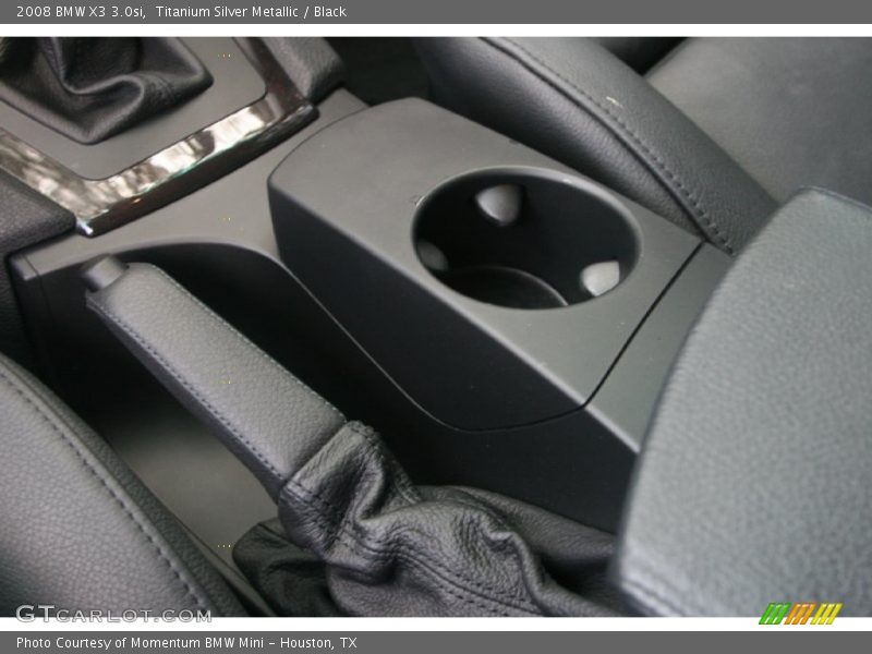 Titanium Silver Metallic / Black 2008 BMW X3 3.0si